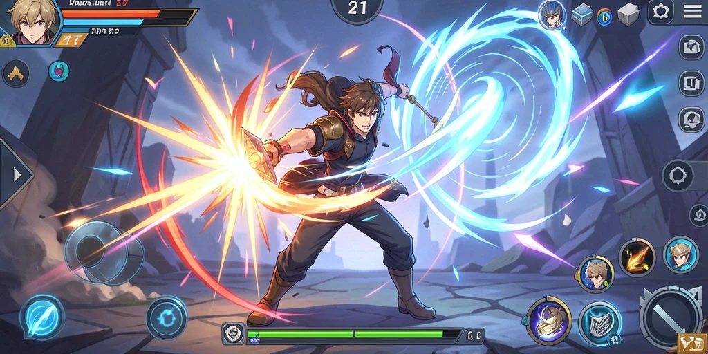 Tampilan awal game yang menarik dan mudah dimengerti.