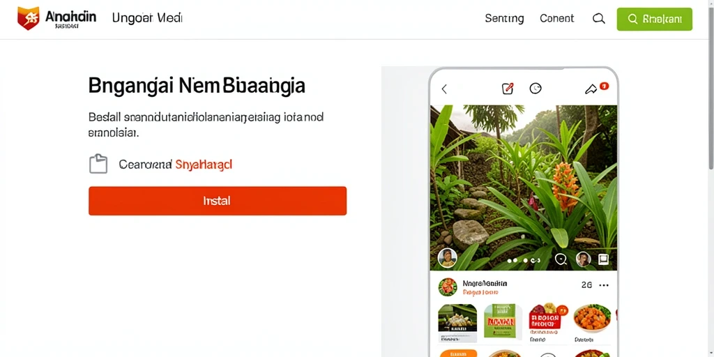 Tampilan antarmuka utama yang menarik.