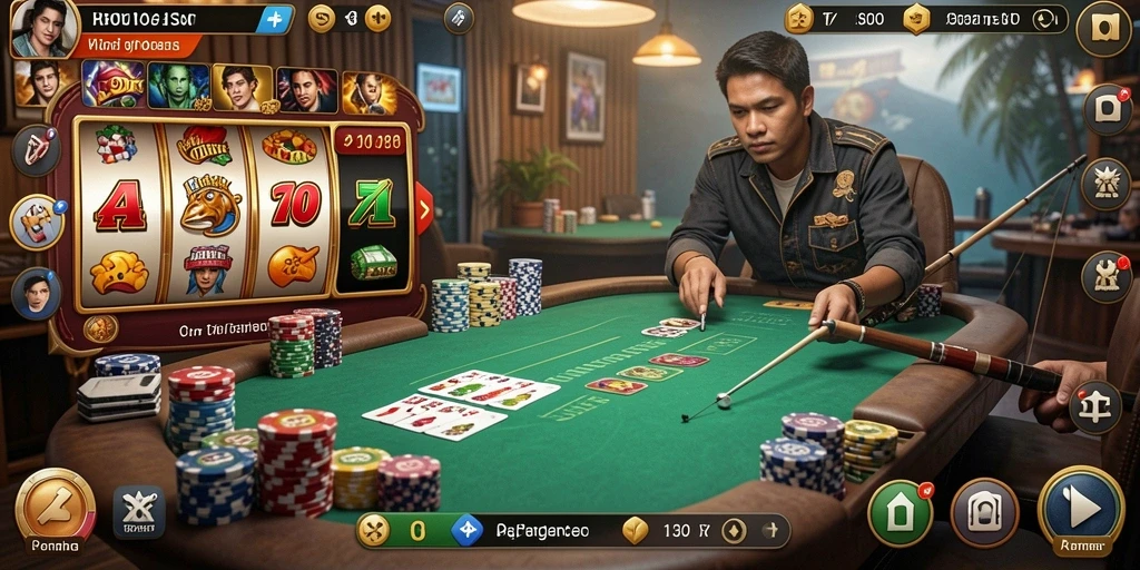 Tangkapan layar menampilkan karakter utama dalam aksi seru.