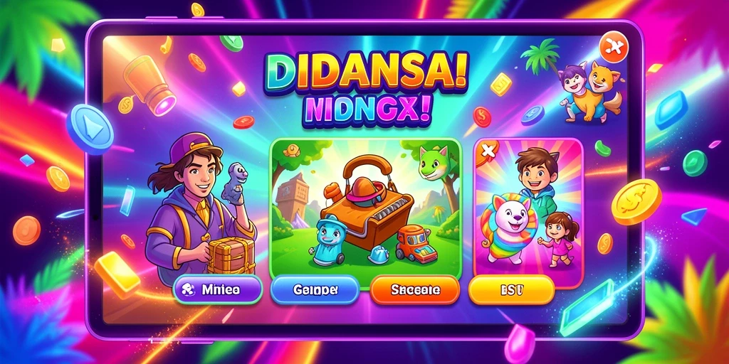 Screenshot menunjukkan antarmuka permainan yang menarik.