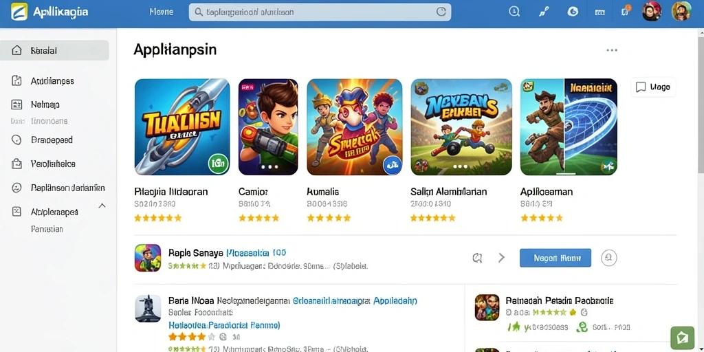 Tampilan menu utama yang mudah dinavigasi.